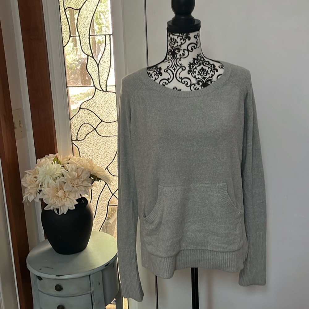 Barefoot Dreams Cozy Chic Lite blue sweater Large